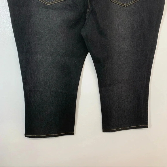 Diane Gilman‎ Crop Studded Jeans Woman 24WP  Black Pockets Western Boho Cassual - Picture 7 of 14